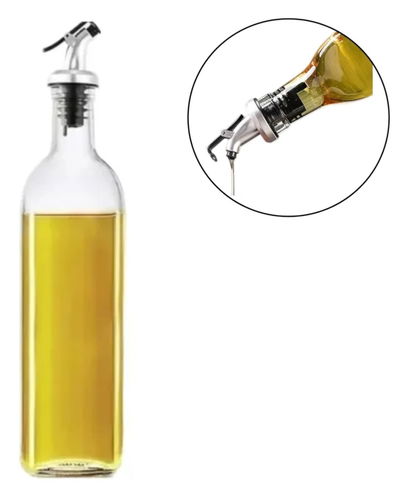Aceitera Vinagrera Vidrio Pico Vertedor Cocina 250ml X 2