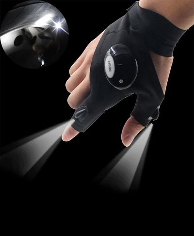 Guantes Luz Led Linterna 
