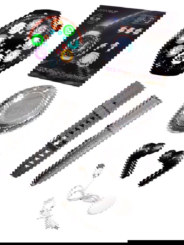 RELOJ INTELIGENTE D52 GT5 PRO SET 2MALLAS + AURICULAR