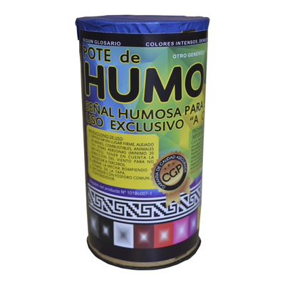 Pote de humo 1 Litro color azul