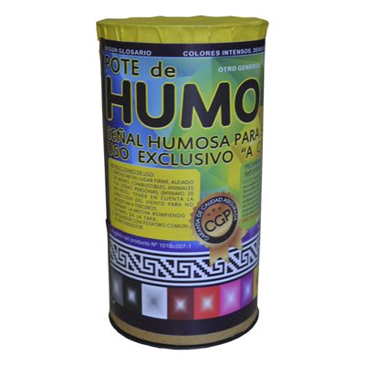 Pote de humo 1 Litro color amarillo