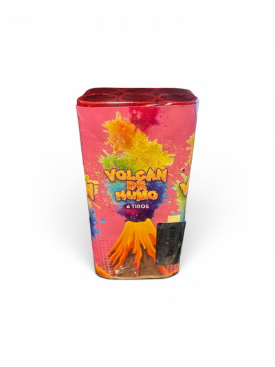 Volcan de Humo Rosa 6 tiros
