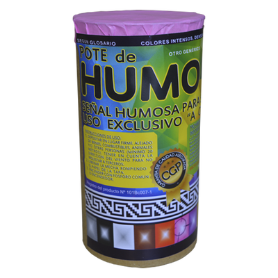 Pote de humo grande color rosa