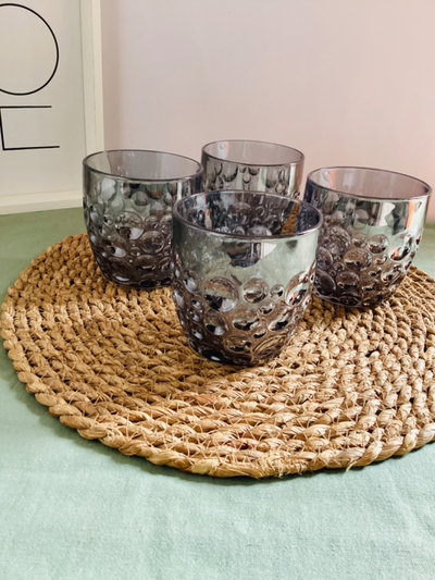 vaso vidrio tornasol burbujas 340 ml x6