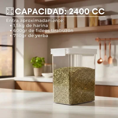 contenedor de acrílico grande 2400