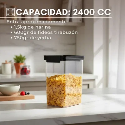 contenedor de acrílico grande 2400