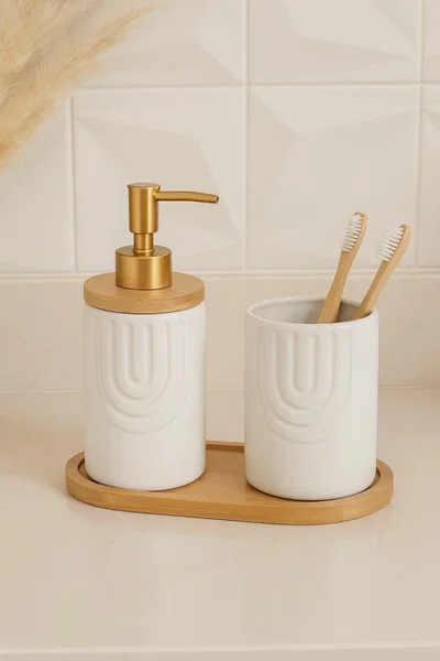 set de baño blanco cerámica