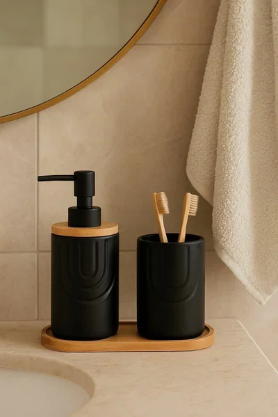 set de baño blanco cerámica