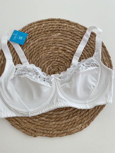 Corpiño con aro de microfibra y puntilla