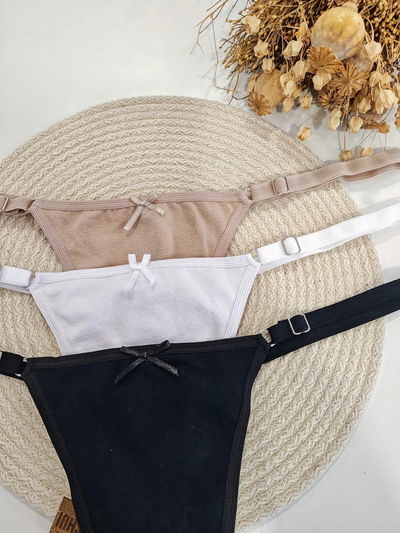 Pack x3 regulables de algodon