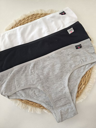 Pack x3 culotte de algodon