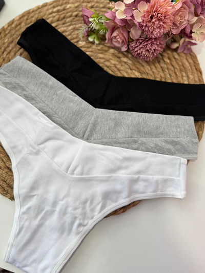 Pack x3 Colaless con cintura en V 