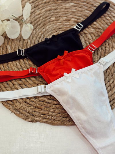 Regulable de algodón con bretel ancho