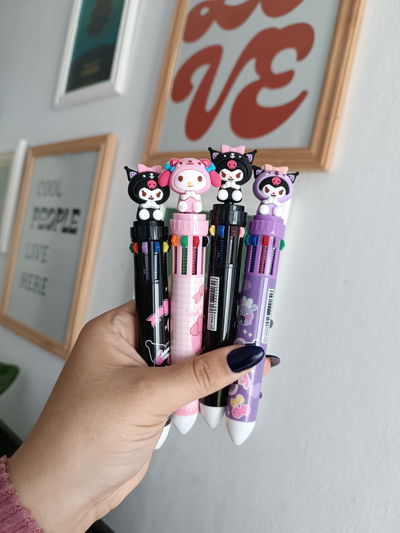 Lapicera Sanrio de 10 colores 