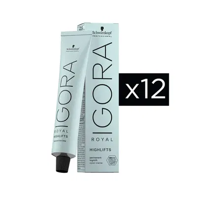 Combo 12 Tinturas Igora Royal Highlifts x60g Schwarzkopf