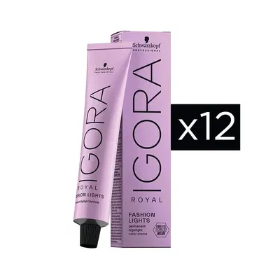 Combo 12 Tinturas Igora Royal Fashion Lights x 60g Schwarzkopf