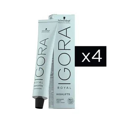 Combo 4 Tinturas Igora Royal Highlifts x60g Schwarzkopf