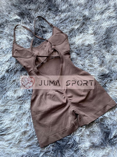 Catsuit Liso Corazon (Marron)