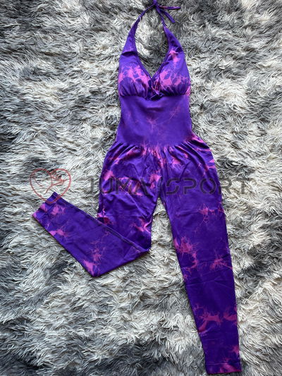 Catsuit Batik Largo (Violeta y Fucsia)