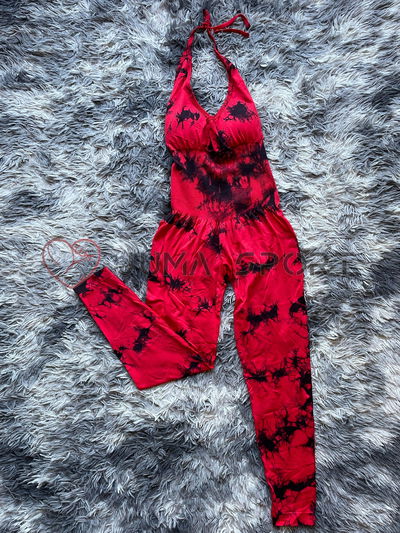 Catsuit Batik Largo (Rojo)