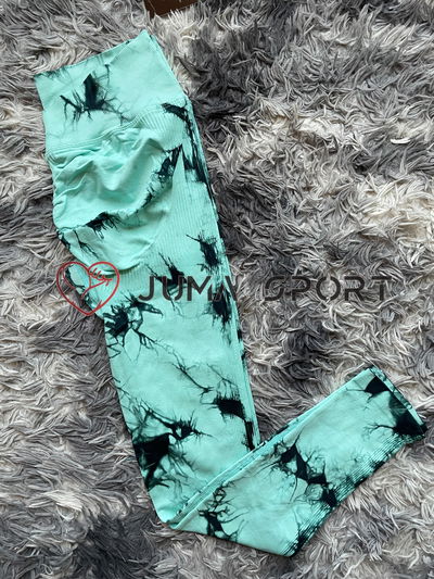 Calza Seamless cola en V (Verde Agua)