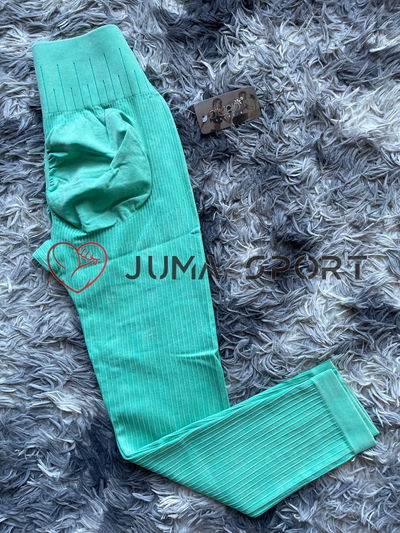 Calza Seamless acanelada (Verde)