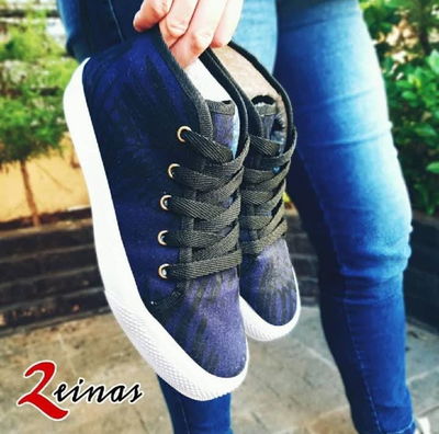 Botitas Lona AZUL