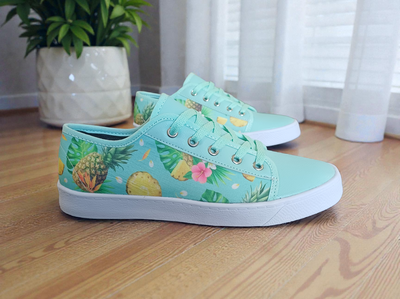 ZAPATILLAS ANANÁ & P.U. VERDE AGUA 