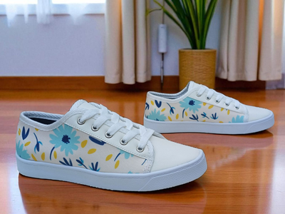 Zapatillas AMAPOLAS & P.U. BLANCO 