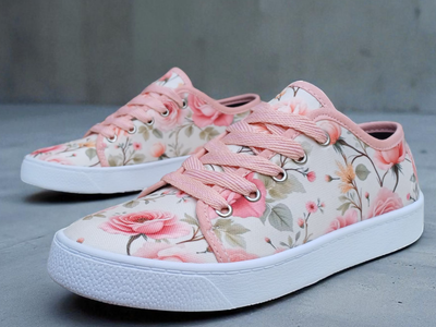 ZAPATILLAS DE LONA ROSAS 