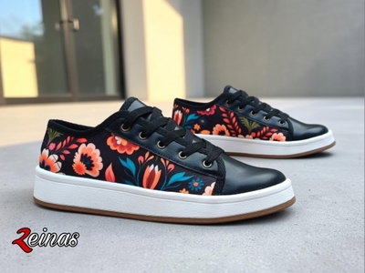 Zapatillas CAMILA P.U. NEGRO 