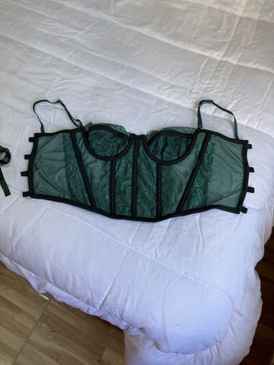 Corset URBAN verde petróleo