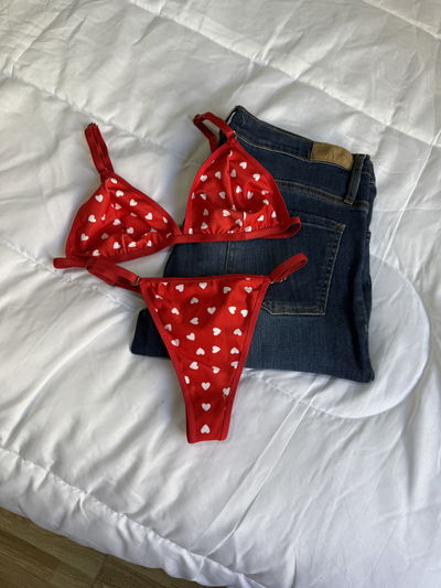 Conju corazón rojo