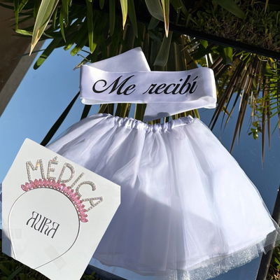 Vincha premium + Banda + Tutú