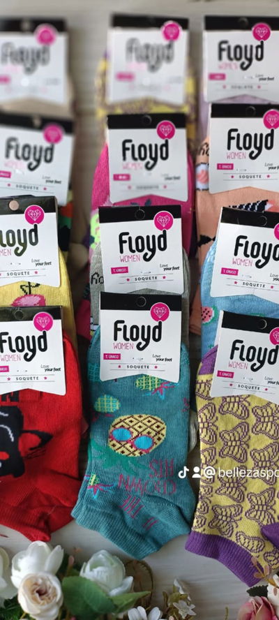  Medias Soquetes Floyd femenino 