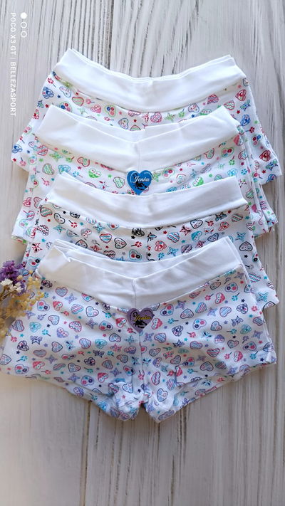 Boxer nena estampados por 1/2 docena 