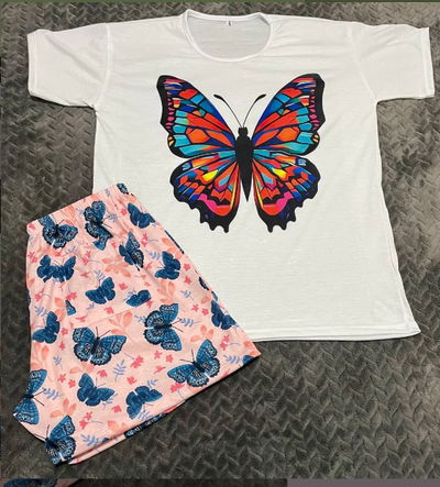 Pijama adulto mariposa 