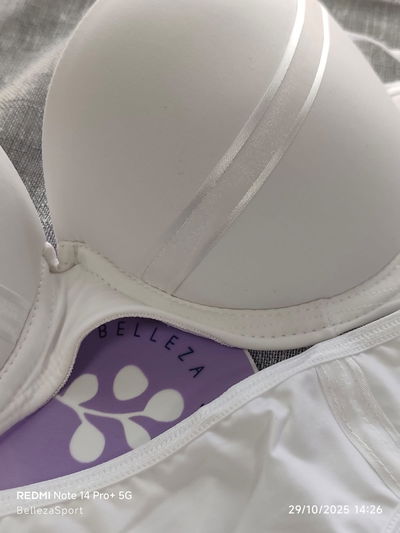 Conjunto lycra con borde en tull cristal