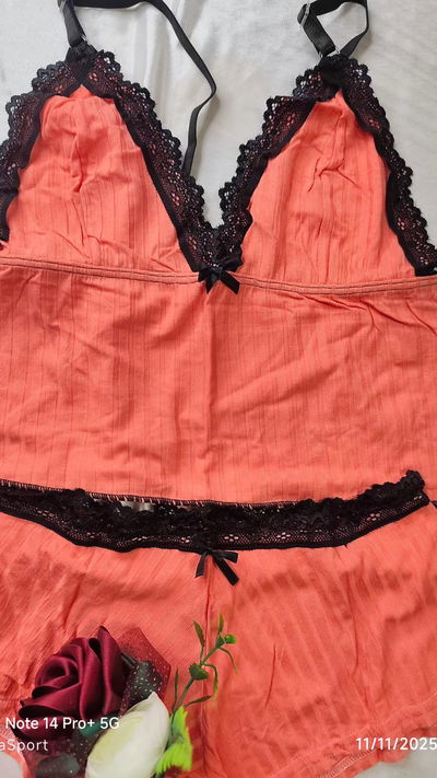 Pijamas shor culotte y top en morley 