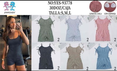 Catsuit con cordones en los costados 1/2 docena 