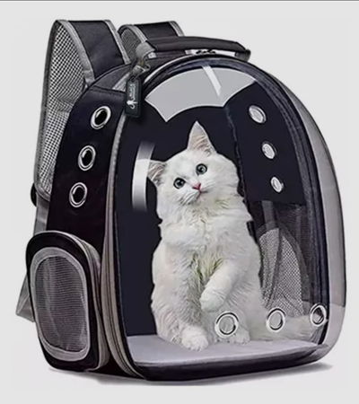 Mochila para gato burbuja