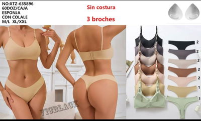 Conjunto sin costura segunda piel por 1/2 docena 