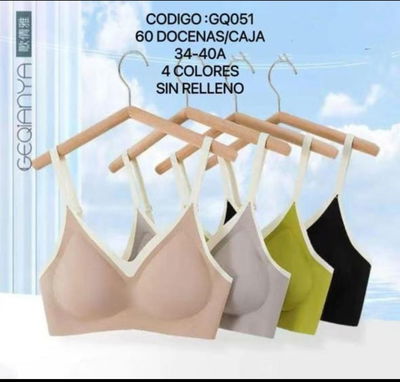 corpiños sin costura con broche por media docena 