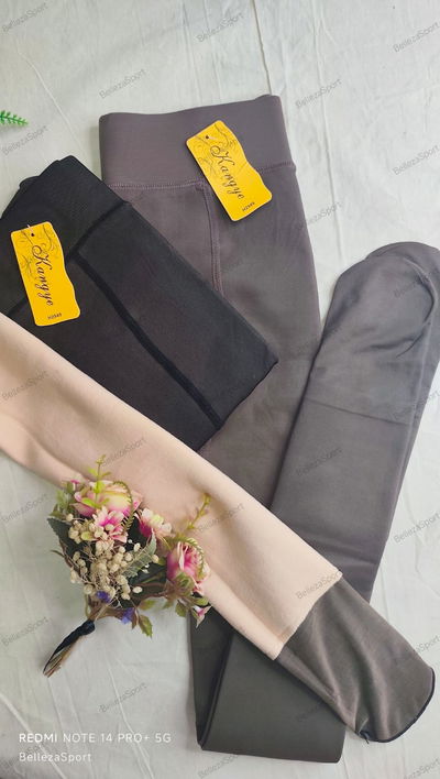 Calza térmica efecto piel