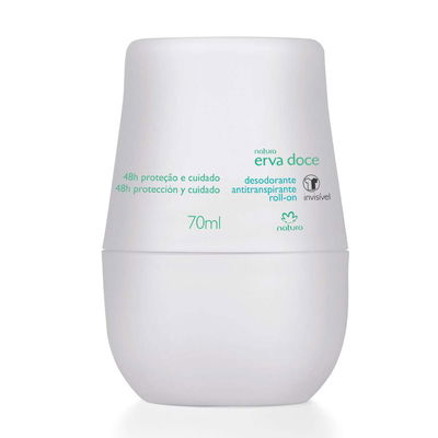 Desodorante Roll On Antitranspirante Erva Doce Invisible 70 ml