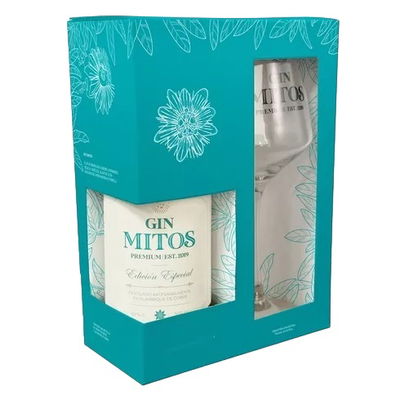 Gin Mitos 500ml con caja de regalo + Copa