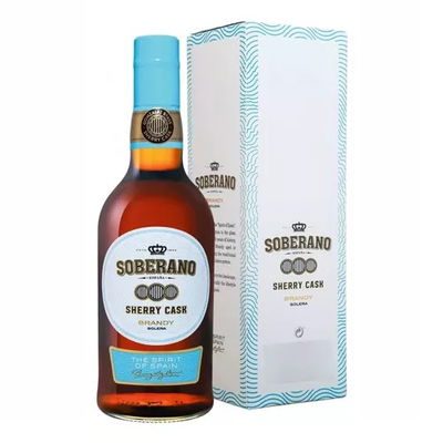 Brandy Solera Soberano Sherry Cask 36º 700ml (falta peso y tamaño)