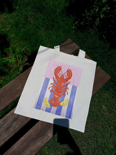 Tote bag cangrejo 35x40cm