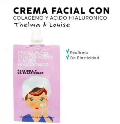 Crema facial con colágeno y ácido hialurónico 