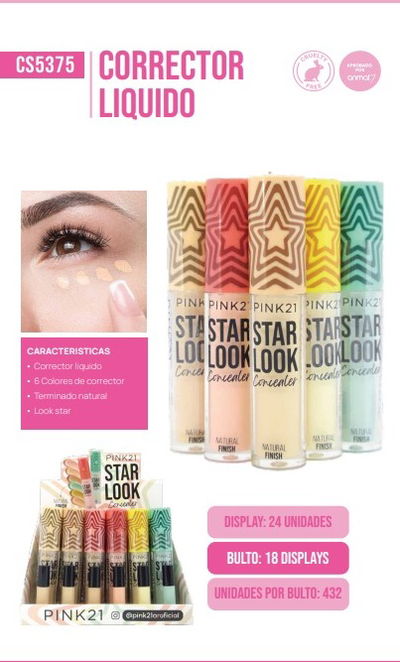Corrector stars pink 21 